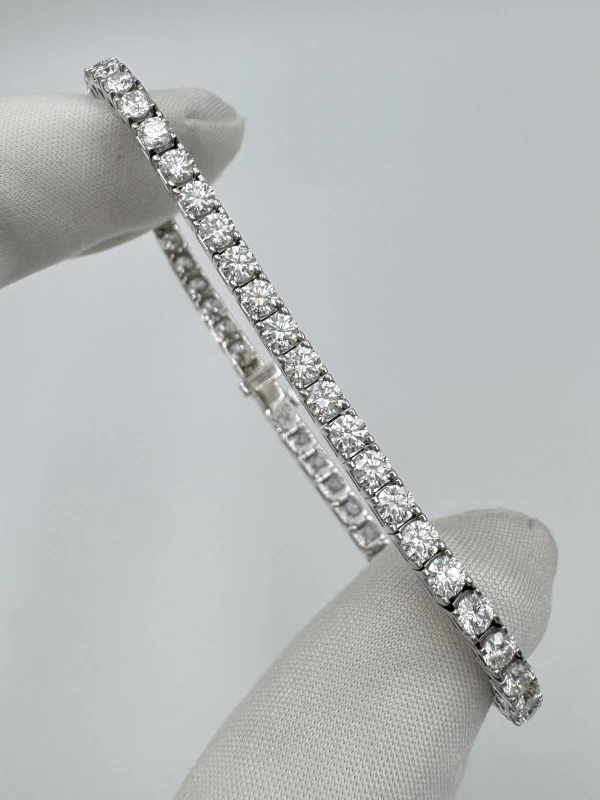 DeRosa ROUND DIAMOND 5.05 CT F-G/VS BRACELET (SIZE 17) B390582 2