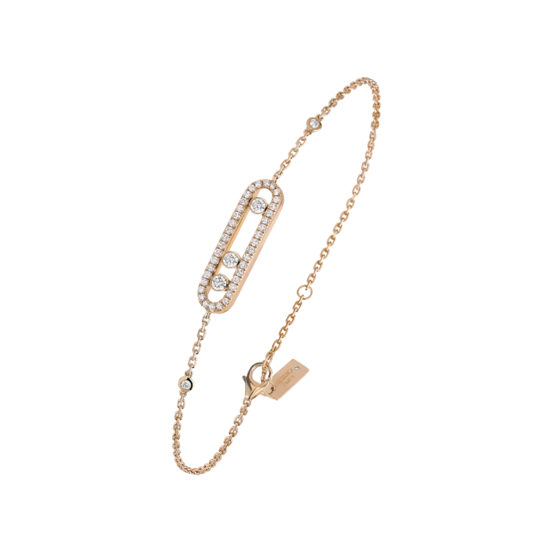 MESSIKA PINK GOLD DIAMOND BRACELET BABY MOVE PAVÉ 04325-pg