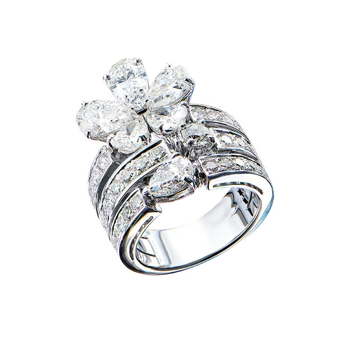 Bvlgari CONTRAIRE DIAMOND 5.72 CT RING (SIZE 53) BVG5.72 1