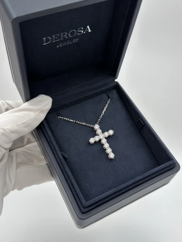 DeRosa DIAMOND CROSS 4.5 CT F-G-H/VVS-VS PENDANT (GIA) C499150 4