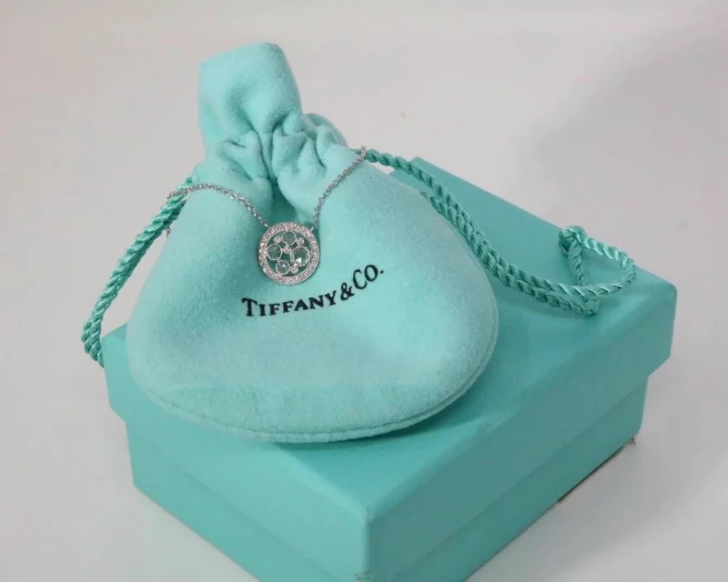 Tiffany & Co Cobblestone Diamond Rose Cut Pendant T&Co240909 1