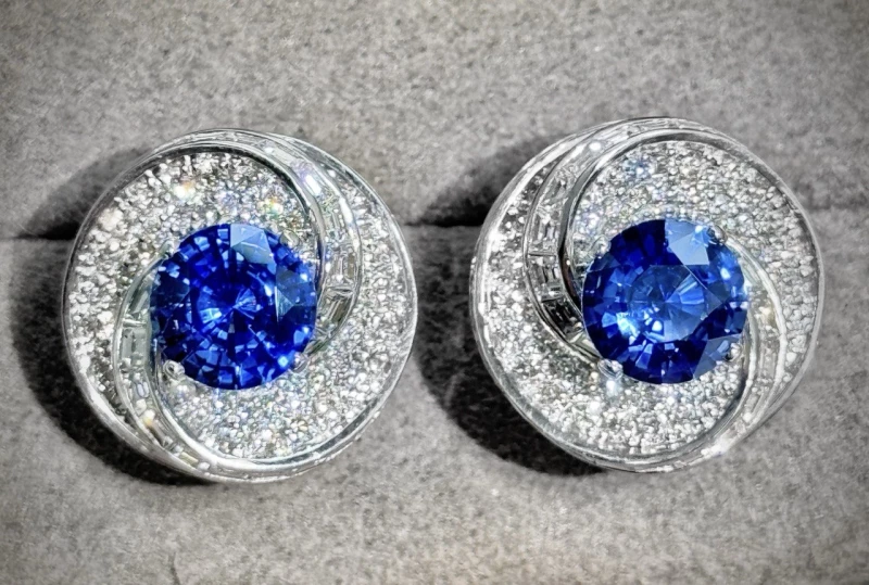 DeRosa SAPPHIRE EARRINGS 5.7 CT E186911717 5