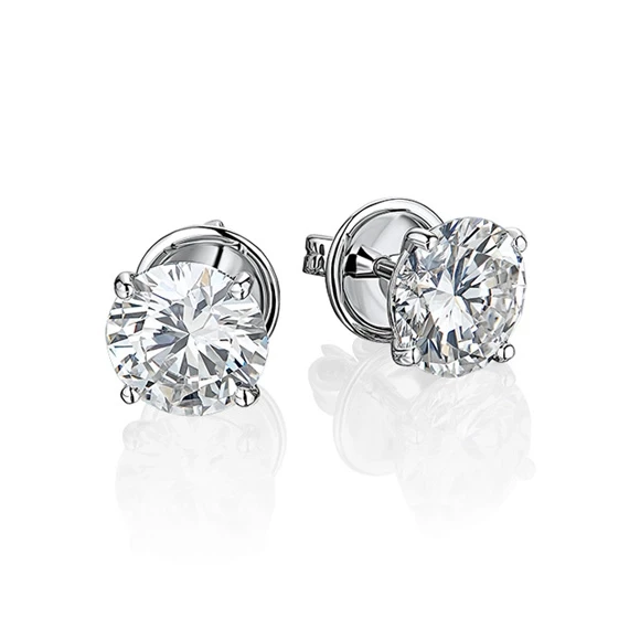 Earrings without a brand С БРИЛЛИАНТАМИ 1.50 CT F/VS1 - 1.50 CT F/VS2 1.50 CT F/VS2 - 1.50 CT F/VS2