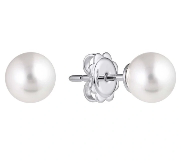 СЕРЬГИ С ЖЕМЧУГОМ – 7.00 CT
