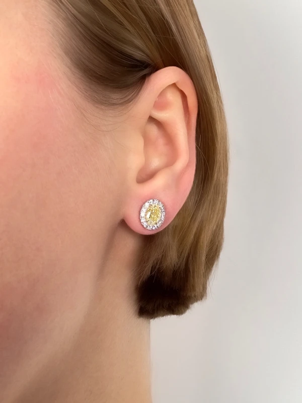 DeRosa Серьги с бриллиантами 1.03-1.02 ct FLY (GIA) E541253 2