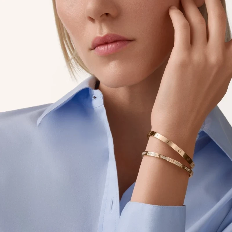 Cartier LOVE BRACELET, medium model (SIZE 16) B6081416 5