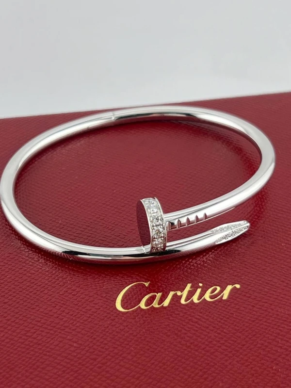 Cartier JUSTE UN CLOU BRACELET, WHITE GOLD, DIAMONDS (SIZE 16) B6048716 9