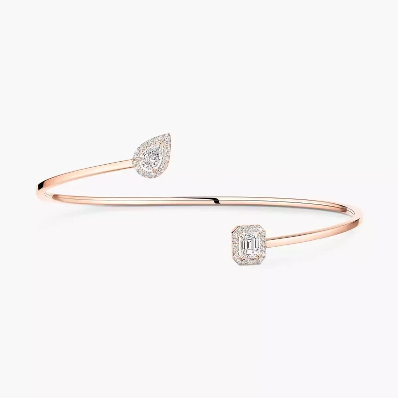 Messika MY TWIN TOI & MOI THIN BANGLE 2X 0.15CT (SIZE S) 07222-PG-S 3