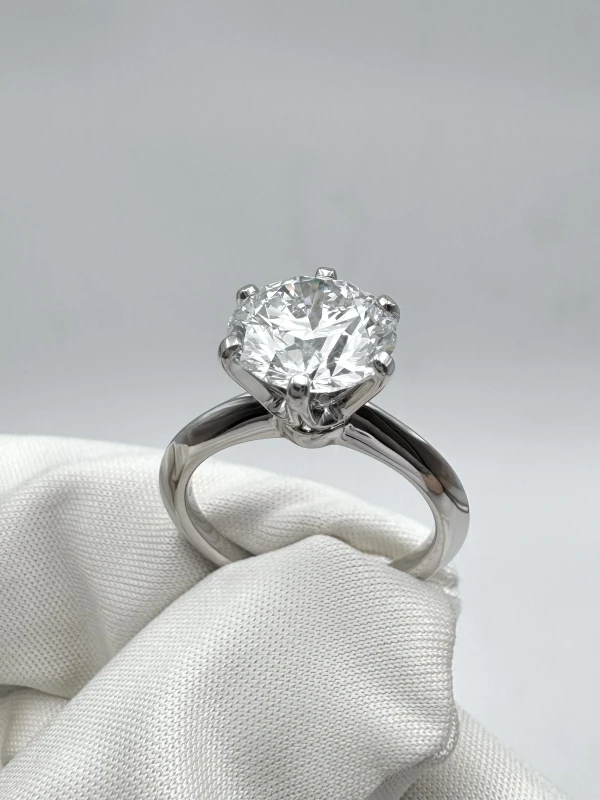 Tiffany & Co PLATINUM SOLITAIRE ENGAGEMENT RING 3.00 CT D/IF  EXEXEX T&Co 3.00 CT D/IF 5