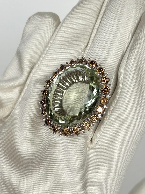 RalfDiamonds КОЛЬЦО LIMITED EDITION ПРАЗИОЛИТ 39.7 CT Ralf Diamonds Limited Edition 4