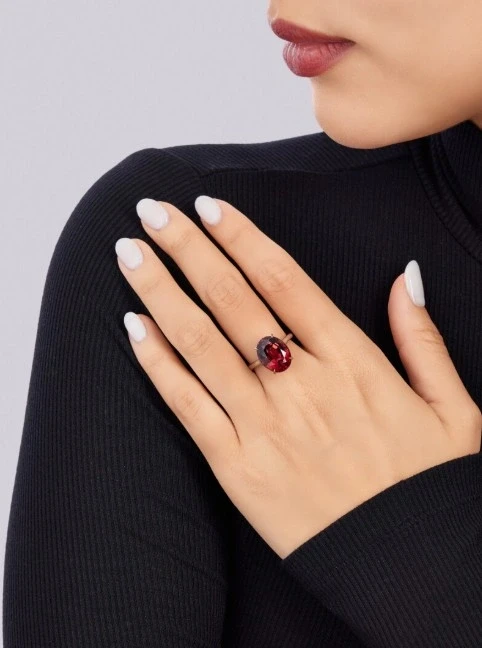 No name Burma Spinel 9.20 ct Orange Ring (No hited) GRS NN9.20 2