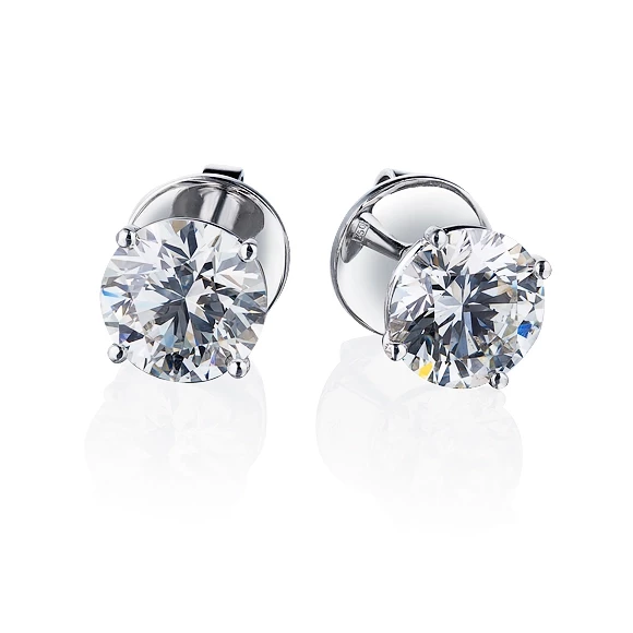 СЕРЬГИ С БРИЛЛИАНТАМИ 1.00 CT Е/VVS1-1.00 CT E/VVS1