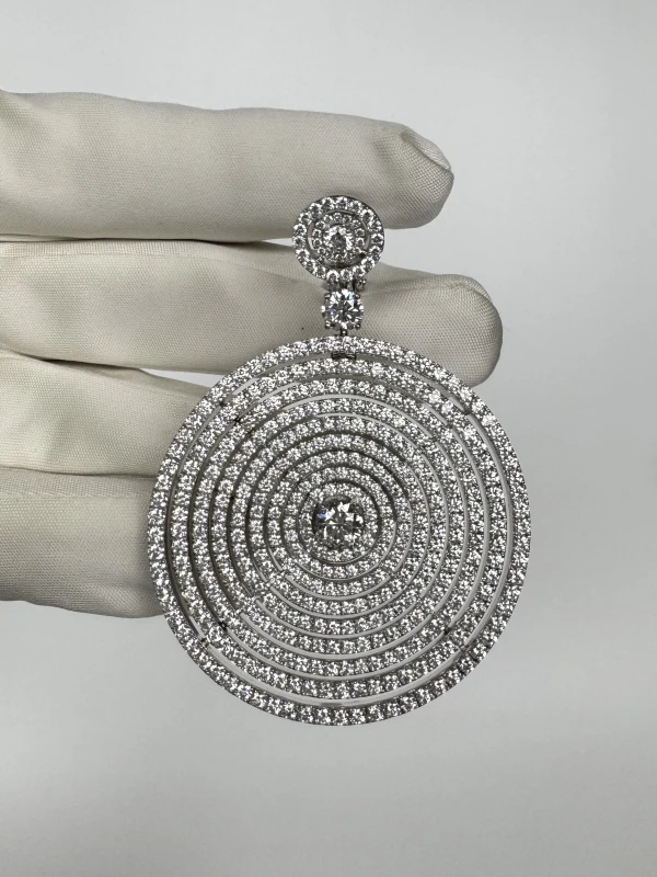 Graff HOOP DIAMOND 24.49 CT EARRINGS RGE24.49 5