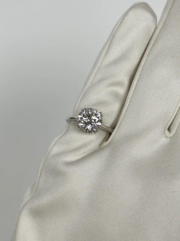 СЕРЬГИ NO NAME ROUND DIAMOND 3.41 CT H/VS1 RING (SIZE 53) NN3.21H 5