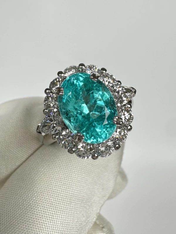 Earrings without a brand BRAZIL PARAIBA TOURMALINE 4.14 CT RING (GUBELIN ), by KAYOKO DESIGNS 652-4.14 4