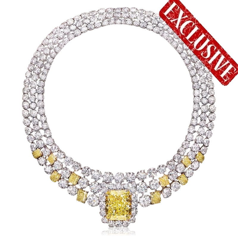CRIVELLI EXCLUSIVE DIAMOND 144.57 CT NECKLACE 159-с802 1