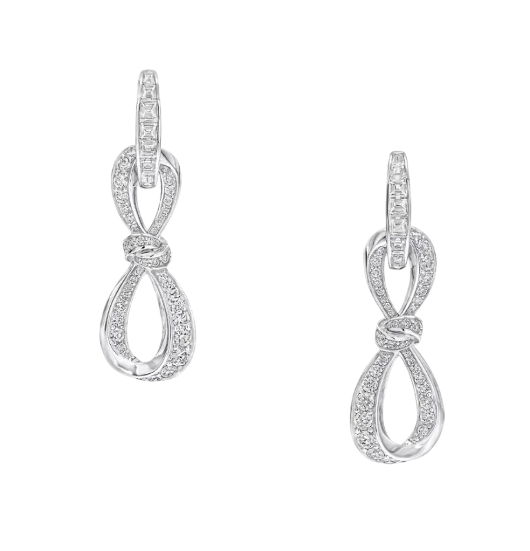 Graff Tilda's Bow Diamond Link Earrings RGE2007 1