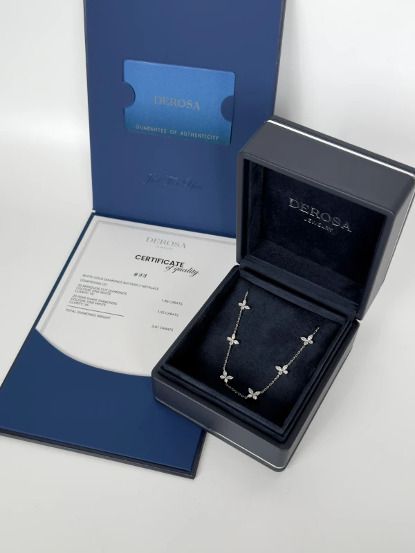 DeRosa Butterfly Diamond Necklace (SIZE 38.5) N270822 4