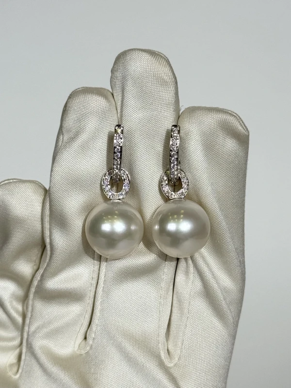 UTOPIA PEARL & DIAMOND EARRING UTOPIA 4