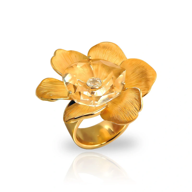 GARDENIAS FLOWER MAXI RING (SIZE 53)