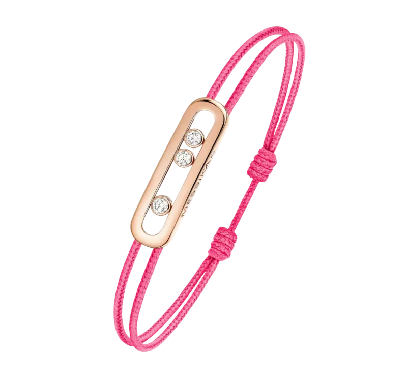 Messika CARE(S) Pink Cord Bracelet