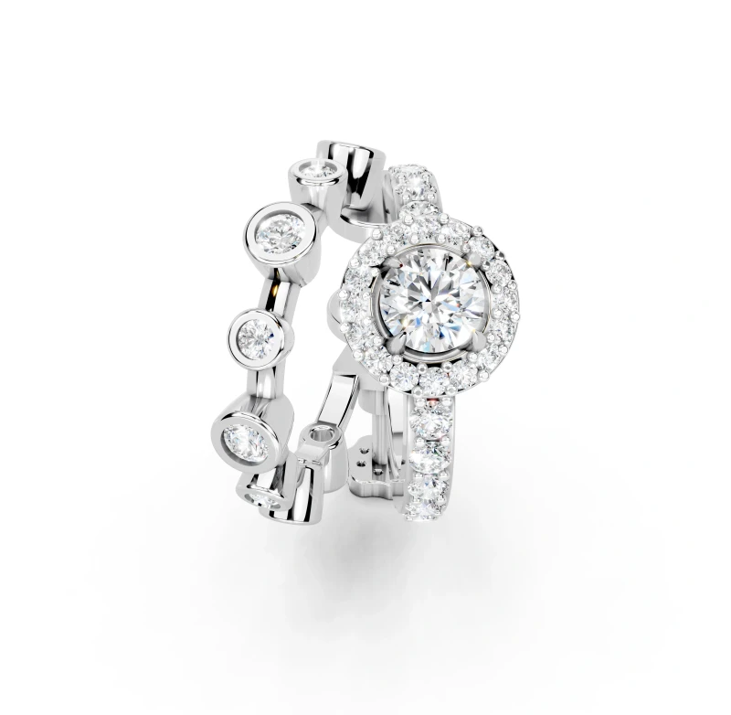 ROUND DIAMONDS 0.49 CT EARRING