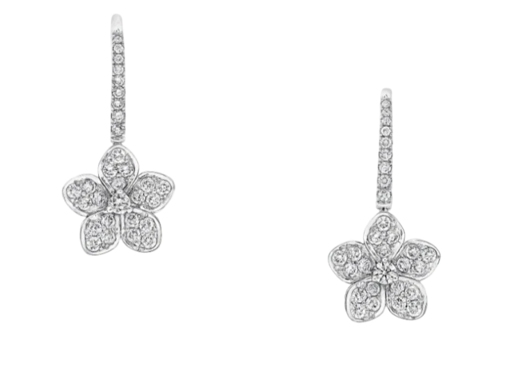 WILD FLOWER PAVÉ DIAMOND EARRINGS