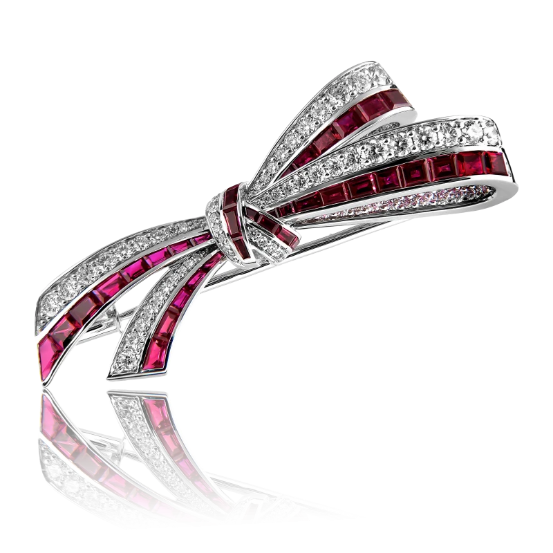 GRAFF Ruby&Diamond Brooch RGA112 1