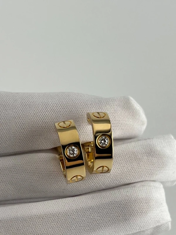 Cartier LOVE 2 DIAMOND EARRINGS B8022900 5