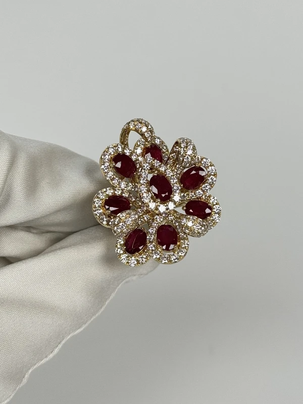 RalfDiamonds КОЛЬЦО С РУБИНАМИ И БРИЛЛИАНТАМИ RD5.76CT1311 3