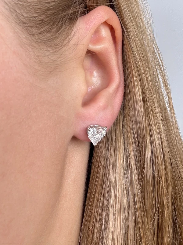 RalfDiamonds 2 HEART DIAMOND EARRINGS 0-2429 2