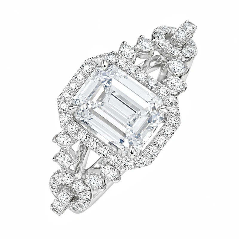 DIAMOND 2.27 CT F/VVS2 RING (SIZE 55)