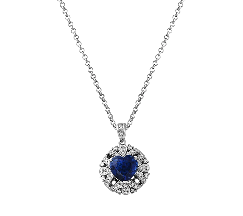 SAPPHIRE 5.09 CT "ROYAL BLUE" PENDANT