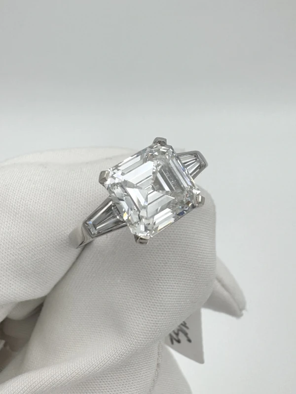 No name ASHER DIAMOND 4.12 CT G/VVS2 RING NN4.12G 2