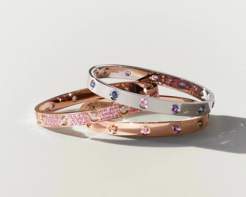 Cartier LIMITED EDITION LOVE BRACELET, SAPPHIRES (SIZE 16) B6093416 2