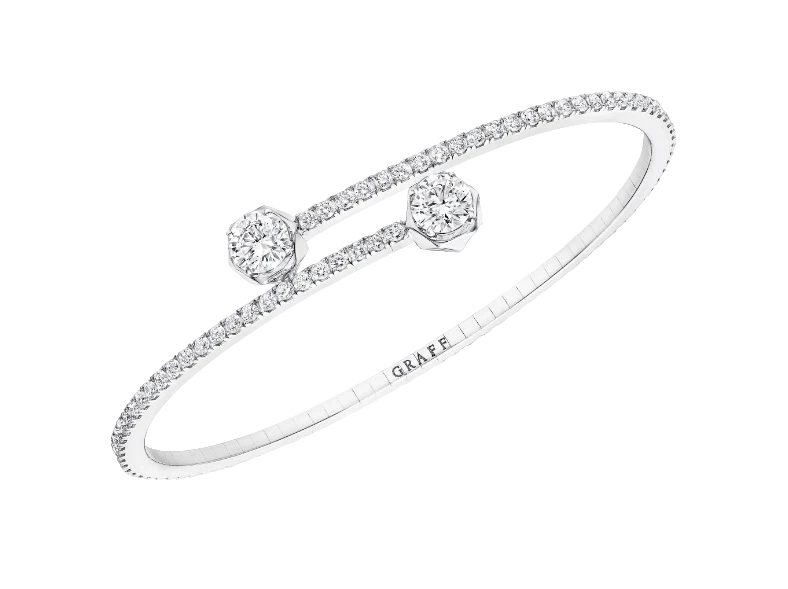 Laurence Graff Signature Wraparound Diamond Bangle (SIZE 15)