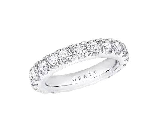 Graff ETERNITY ROUND DIAMOND 3.60 CT FINE WHITE/VS+ RING GR3.60 1