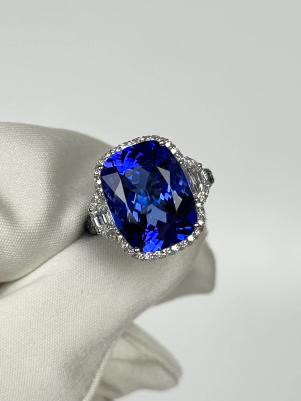 VERDI JEWELLERY КОЛЬЦО С ТАНЗАНИТОМ 10.66 CT A55B 3