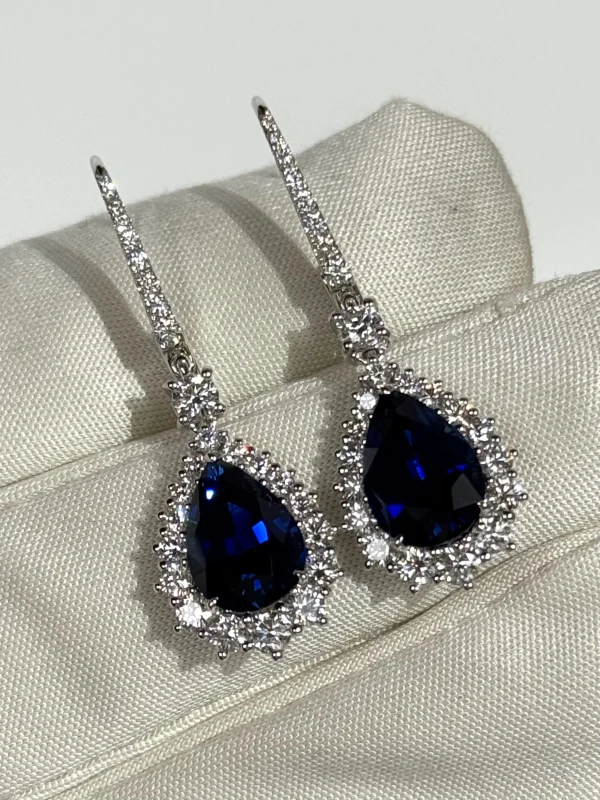 Mercury SAPPHIRE 3.23 - 3.07 CT EARRINGS (GRS) ME20096WS 5