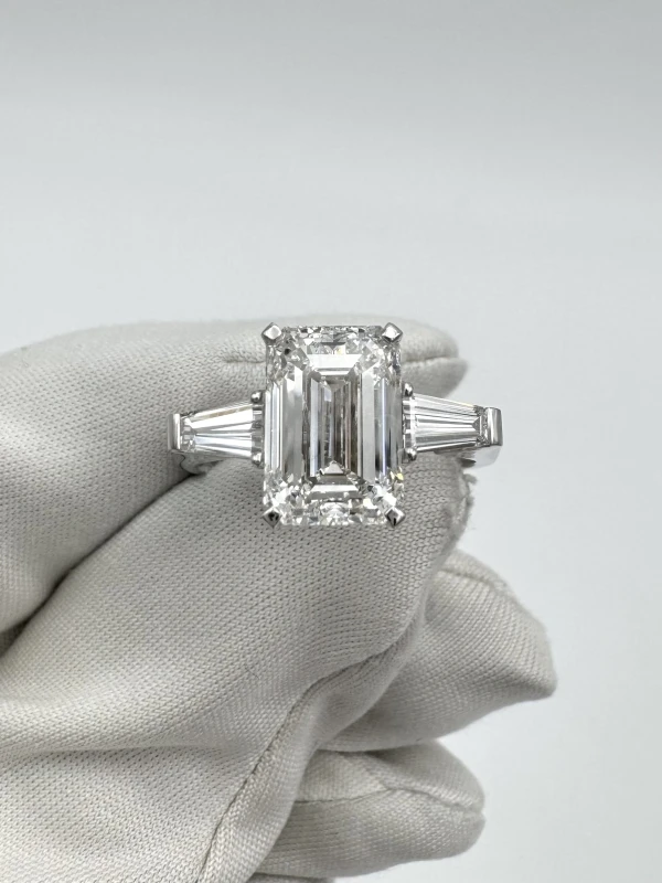 DeRosa EMERALD DIAMOND 3.01 CT G/VS1 RING (GIA) R419345B 2