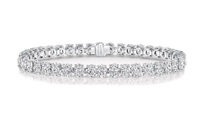 Oval Cut Diamond Bracelet 12.64 ct