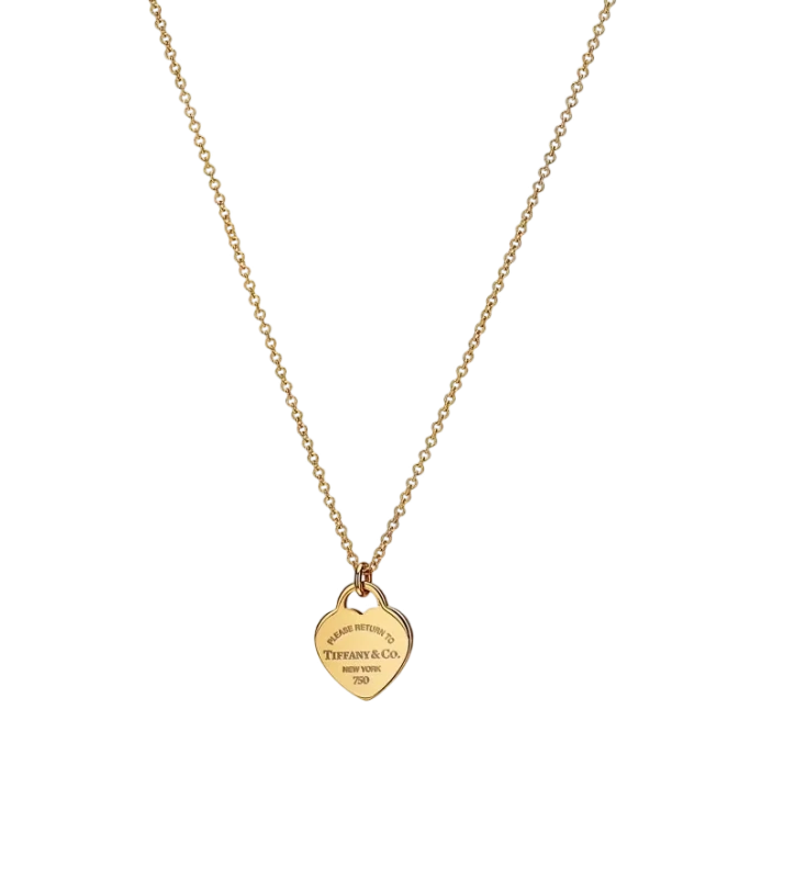 Tiffany & Co Mini Heart Tag Pendant in Yellow Gold 72975154 1