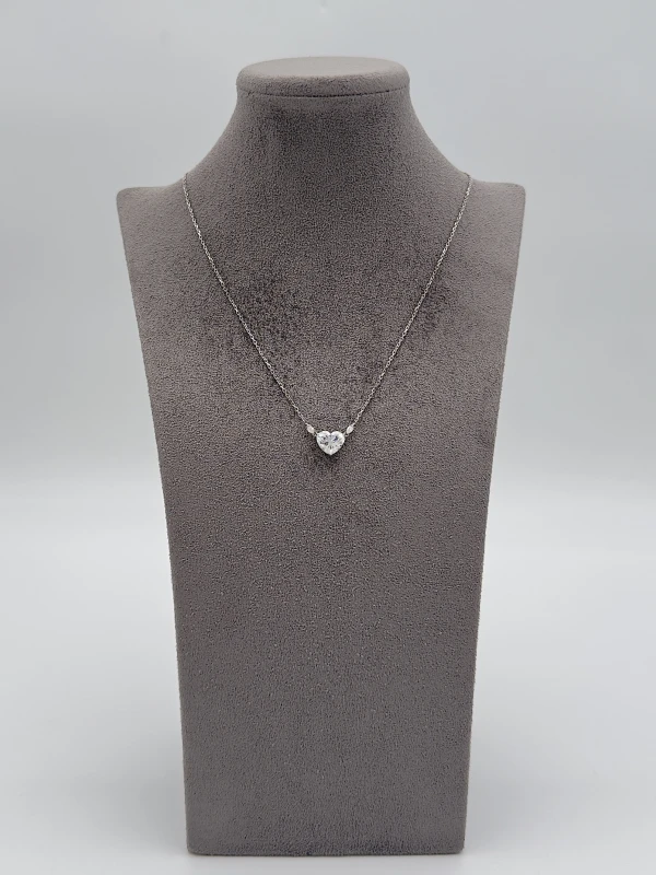 СЕРЬГИ NO NAME HEART DIAMOND 3.07 CT G/VS1 PENDANT (GIA) NN3.07G/VS1 2