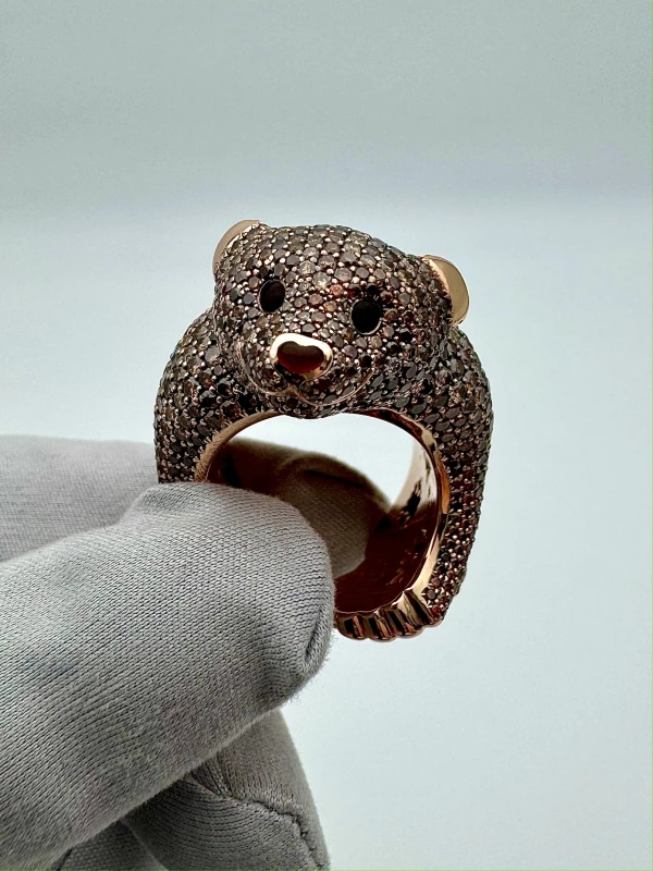 Chopard ANIMAL WORLD BROWN BEAR RING. LIMITED EDITION 827495-5010 4