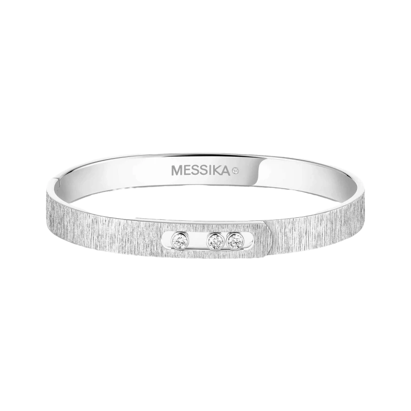 MESSIKA Move Noa Ciselé Bangle (SIZE M) 14481-WG 1