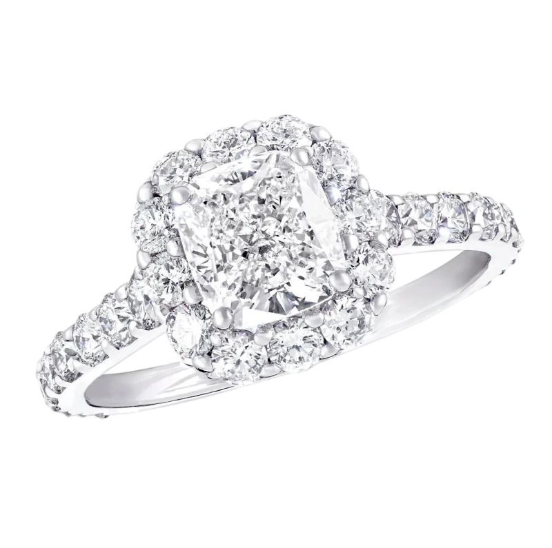 Cushion Shape Diamond 1.00 ct G/VS1 ct Ring (SIZE 51) GIA