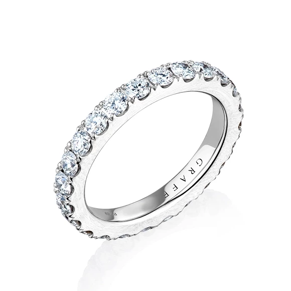 GRAFF CASTLE SET ROUND DIAMOND WEDDING BAND GRAFF