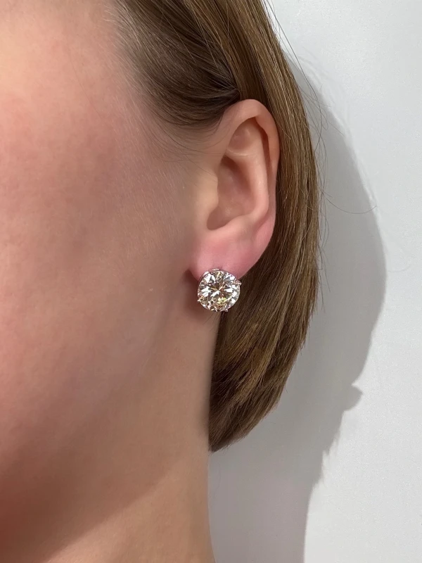 СЕРЬГИ NO NAME ROUND DIAMOND 7.02-7.53 CT M/VS2-SI1 NN7.02-7.53 CT M/VS2-SI1 (NEW) 2