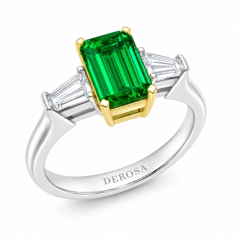 OCTAGON EMERALD RING 1.58 CT