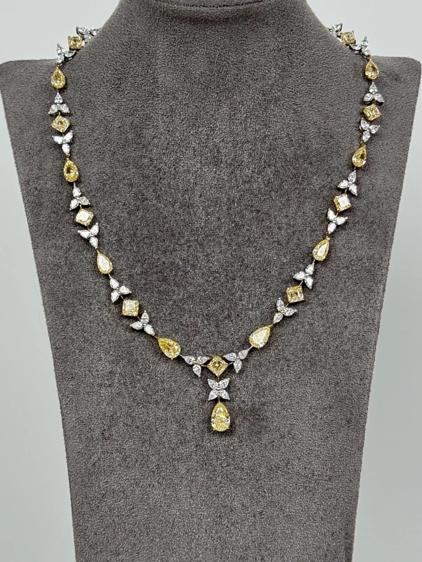 No name LIGHT YELLOW DIAMOND NECKLACE 36.57 CT NN 36.57 CT 4